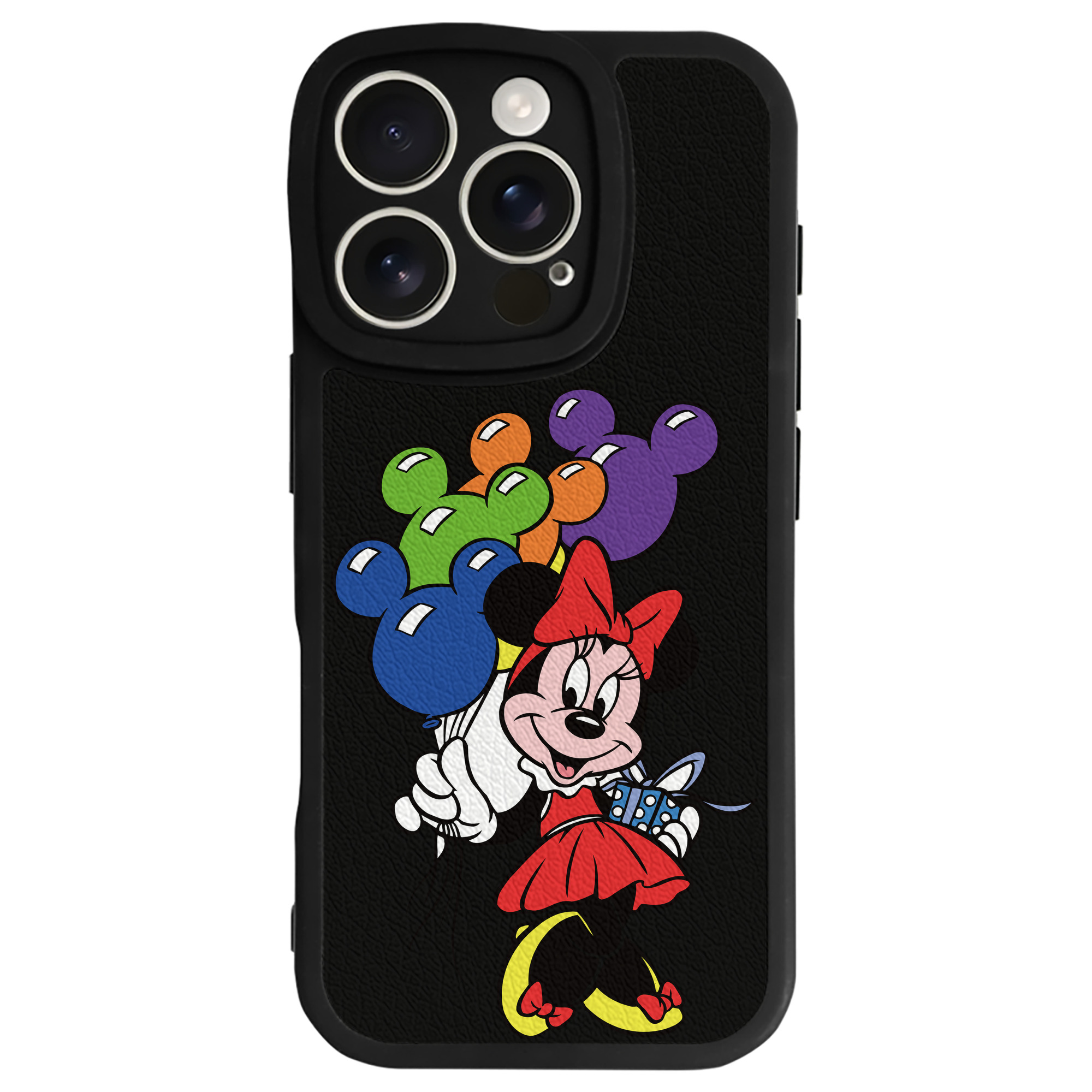 （画像用） ミッキーマウス Mickey Mouse 【iPhone 16シリーズ対応】シリコンスマホケース（レザー調） 材質：シリコン
